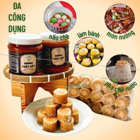 Đường thốt nốt nguyên chất hủ , hoàn toàn tự nhiên, không chất bảo quản, đặc sản An Giang