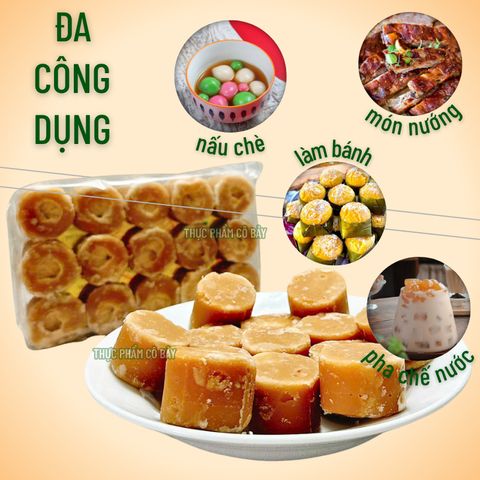 Đường thốt nốt nguyên chất vỉ 450g (15 viên), hoàn toàn tự nhiên, không chất bảo quản