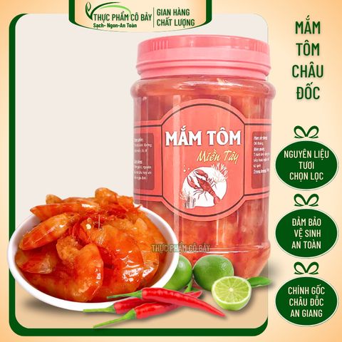 Mắm Tép Bạc(tôm nhỏ), vị ngọ miền tây, hủ 500gr
