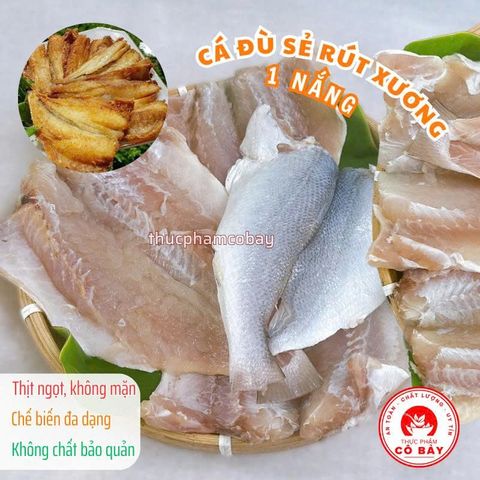 Hỏa tốc -Khô cá đù xẻ rút xương 1 nắng đặc sản miền tây, không mặn