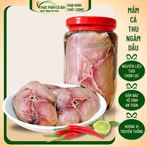 Mắm Cá Thu Dùi Ngâm Dầu, Chuẩn Vị Truyền Thống Thịt Béo Thơm