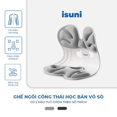 [BẢN SEASHELL] Ghế Công Thái Học ISUNI  Phù Hợp Cho Trẻ Em, Học Sinh - Chỉnh Dáng Ngồi Cao 772380