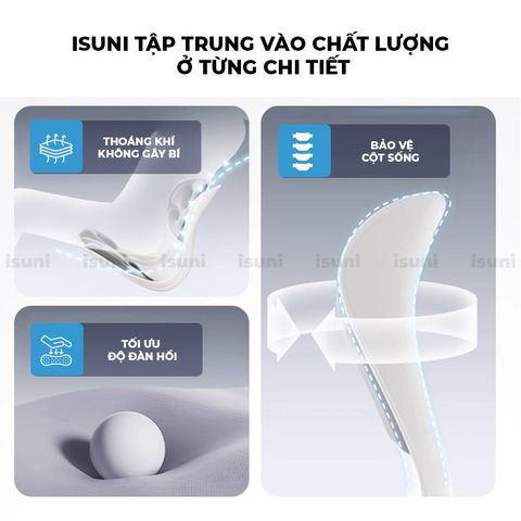 [BẢN SEASHELL] Ghế Công Thái Học ISUNI  Phù Hợp Cho Trẻ Em, Học Sinh - Chỉnh Dáng Ngồi Cao 772380