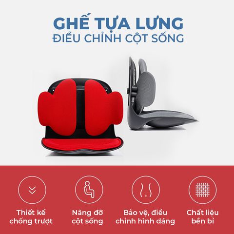 [BẢN ULTRA] Ghế Điều Chỉnh Tư Thế Ngồi, Cải Thiện Vóc Dáng, Chống Gù Lưng, Ghế Công Thái Học ISUNI 772408