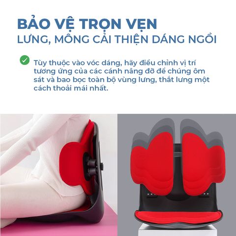 [BẢN ULTRA] Ghế Điều Chỉnh Tư Thế Ngồi, Cải Thiện Vóc Dáng, Chống Gù Lưng, Ghế Công Thái Học ISUNI 772408