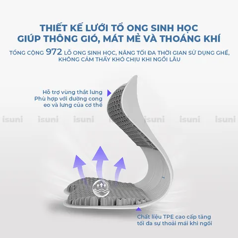 [BẢN VIP] Ghế Công Thái Học Điều Chỉnh Tư Thế Ngồi Chống Gù Lưng, Hỗ Trợ Cột Sống, Vai Cho Nam Nữ