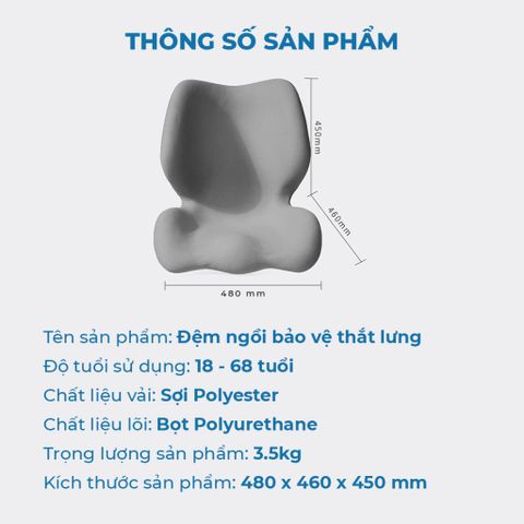 Ghế Điều Chỉnh Tư Thế Ngồi ISUNI BẢN MG08 Ghế Tựa Lưng Chống Gù Công Thái Học Giảm Đau Mỏi Lưng 772409