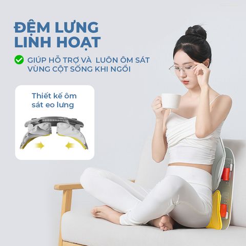 [BẢN ONEWAY] Ghế Điều Chỉnh Tư Thế Ngồi ISUNI Giúp Giảm Đau Mỏi Lưng Khi Lái Xe, Ngồi Làm Văn Phòng 772414