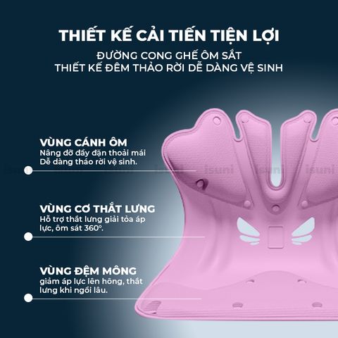[BẢN CHO NGƯỜI CAO TRÊN 1M7] Ghế Điều Chỉnh Tư Thế ISUNI, Chỉnh Dáng Ngồi Giúp Giảm Đau Lưng Đáng Kể 772424