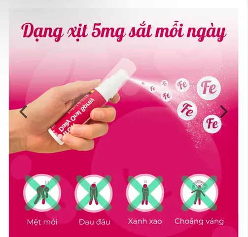 Sắt xịt Better You Iron 5mg – Bổ sung sắt hữu cơ dạng xịt, dễ hấp thu cho trẻ từ 1 tuổi và người lớn
