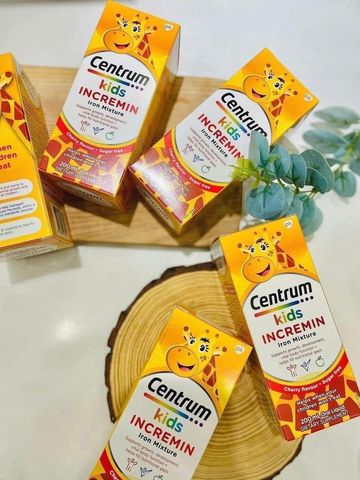 Vitamin hỗ trợ trẻ biếng ăn Centrum Kids Incremin 200ml Úc cho trẻ từ 6 tháng - 2 tuổi bổ sung Lysine ,Sắt,Vitamin B kích thích vị giác ăn ngon hấp thu dinh dưỡng phát triển chiều cao