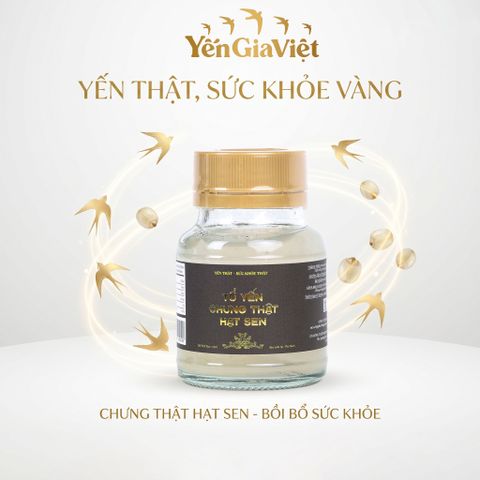 Tổ yến chưng thật hạt sen Yến Gia Việt 75ml
