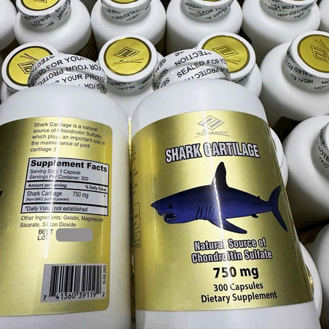 Viên uống sụn vi  Nu-Health Shark Cartilage 750mg 300 Capsules 772476