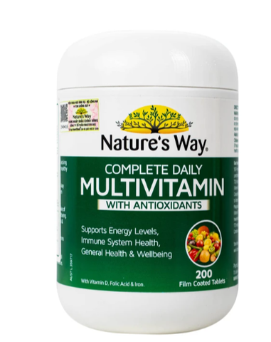 Viên uống bổ sung Vitamin và khoáng chất, giúp tăng đề kháng Nature's Way Complete Daily Multivitamin(Hộp 200 viên)
