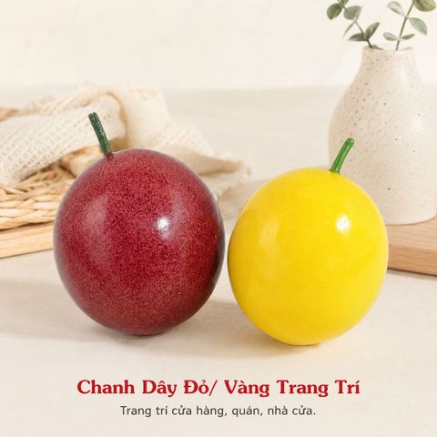 Trái cây giả, 1 trái chanh dây, trái cây mô hình, quả giả - trang trí nhà cửa