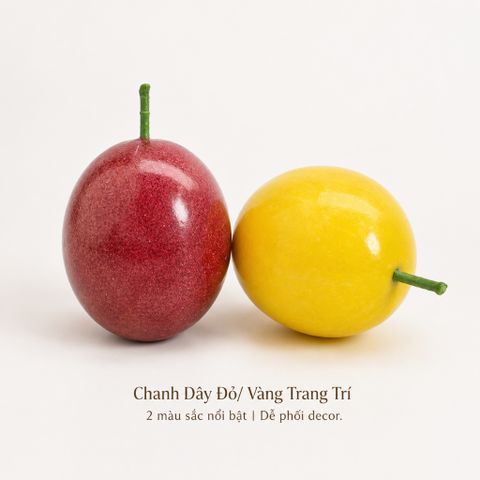 Trái cây giả, 1 trái chanh dây, trái cây mô hình, quả giả - trang trí nhà cửa