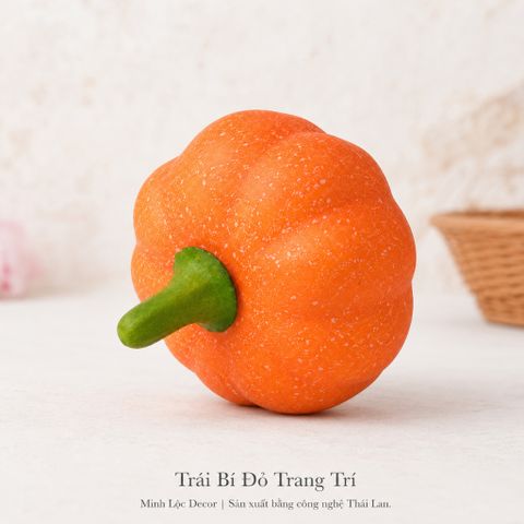 Trái Bí Đỏ trang trí | Trái Cây Nhựa foam, Trái Cây trang trí, Trái Cây Mô Hình