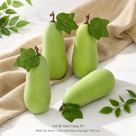Trái Bí Xanh trang trí (Bí Đao) Cao Cấp | Trái Cây Nhựa foam, Trái Cây trang trí, Trái Cây Mô Hình