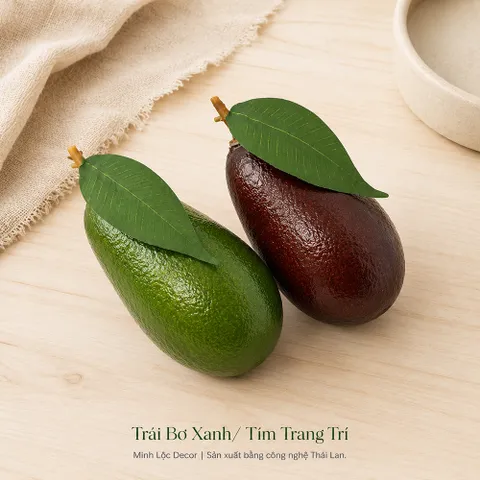 Trái Bơ Xanh/ Tím Trang Trí | Trái Cây Nhựa foam, Trái Cây trang trí, Trái Cây Mô Hình