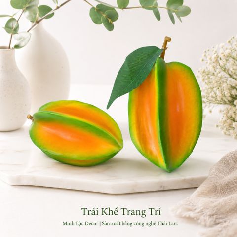 Trái Khế trang trí Cao Cấp | Trái Cây Nhựa foam, Trái Cây trang trí, Trái Cây Mô Hình