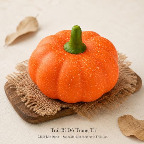 Trái Bí Đỏ trang trí | Trái Cây Nhựa foam, Trái Cây trang trí, Trái Cây Mô Hình