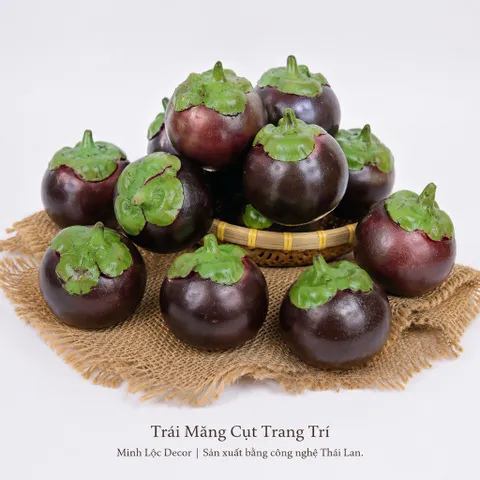 Trái Măng Cụt trang trí | Trái Cây Nhựa foam, Trái Cây trang trí, Trái Cây Mô Hình