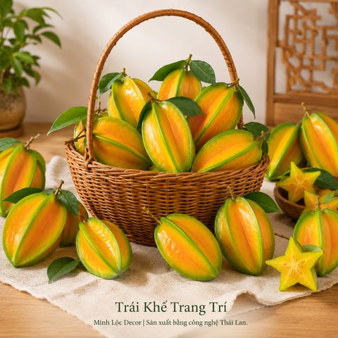 Trái Khế trang trí Cao Cấp | Trái Cây Nhựa foam, Trái Cây trang trí, Trái Cây Mô Hình