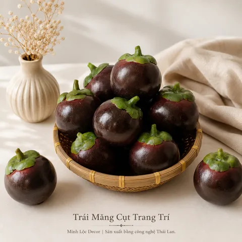 Trái Măng Cụt trang trí | Trái Cây Nhựa foam, Trái Cây trang trí, Trái Cây Mô Hình