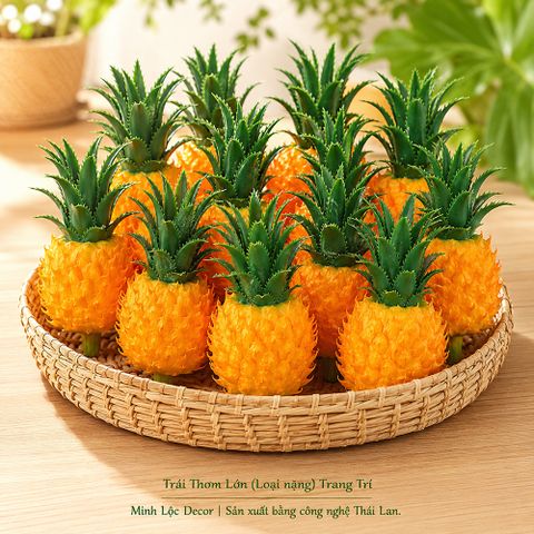 Trái Thơm Lớn/ Nhỏ (Loại nặng) Cao Cấp | Trái Cây Nhựa foam, Trái Cây trang trí, Trái Cây Mô Hình