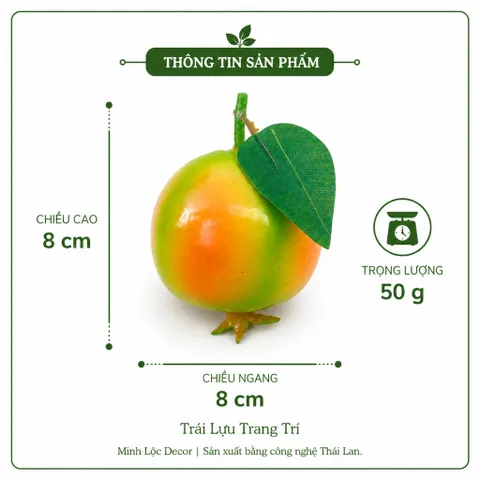 Trái Lựu trang trí | Trái Cây Nhựa foam, Trái Cây trang trí, Trái Cây Mô Hình
