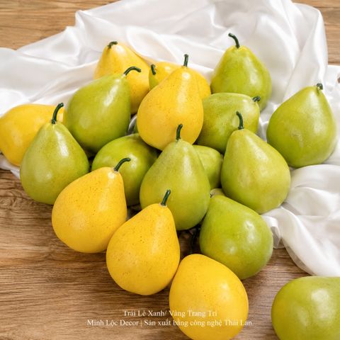 Trái Lê Xanh/ Vàng trang trí | Trái Cây Nhựa foam, Trái Cây trang trí, Trái Cây Mô Hình