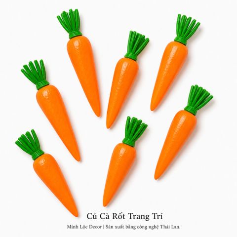 Củ Cà Rốt trang trí | Trái Cây Nhựa foam, Trái Cây trang trí, Trái Cây Mô Hình