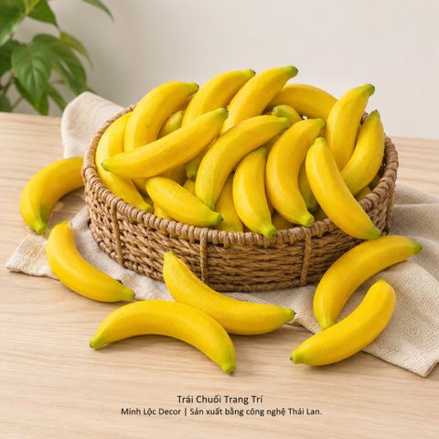 Trái Chuối trang trí lẻ (1 trái) | Trái Cây Nhựa foam, Trái Cây trang trí, Trái Cây Mô Hình