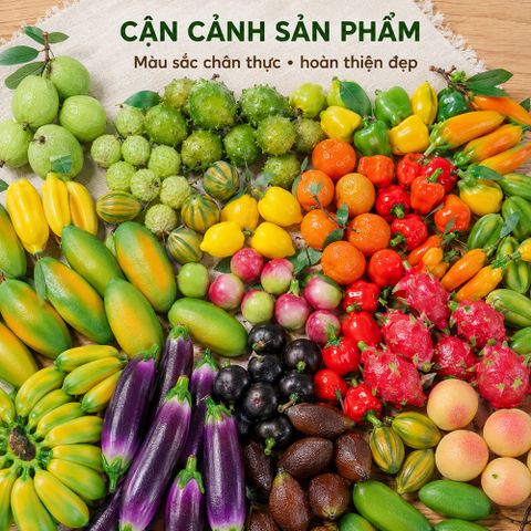 Trái cây giả, trái cây mô hình, quả giả, trang trí nhà cửa hàng quán, gắn lên cây