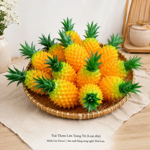 Trái Thơm Lớn/ Nhỏ trang trí (Loại nhẹ) | Trái Cây Nhựa foam, Trái Cây trang trí, Trái Cây Mô Hình