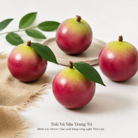 Trái Vú Sữa trang trí | Trái Cây Nhựa foam, Trái Cây trang trí, Trái Cây Mô Hình