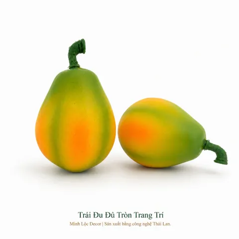 Trái Đu Đủ Tròn trang trí | Trái Cây Nhựa foam, Trái Cây trang trí, Trái Cây Mô Hình