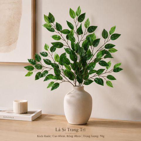 Lá Si trang trí, Lá Si Gi.ả mô hình Việt Nam công nghệ Thái Lan GIỐNG THẬT 99% | Trái Cây Nhựa foam, Trái Cây trang trí