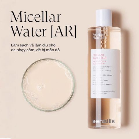 Nước Tẩy Trang Làm Dịu Da Nhạy Cảm Sensilis Micellar Water 400ml [ hàng nhập khẩu ]