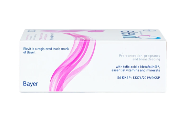 Elevit Bayer Vitamin Tổng Hợp Cho Mẹ Bầu – Hỗ Trợ Tăng Cường Sức Khỏe, Bổ Sung Vi Chất Thiết Yếu 30 Viên