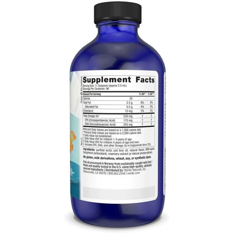 Dầu Cá DHA Cho Bé Nordic Naturals Children’s DHA 530mg 119ml