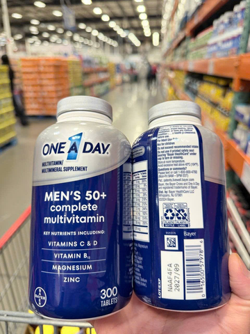 TPCN One A Day cho nam trên 50 One A Day Men’s 50+ Multivitamin 300 viên (Mẫu mới)