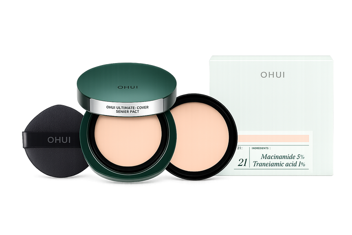 Phấn nền dạng nén Ohui Ultimate Cover Denier Pact SPF50+/PA+++ tone 21