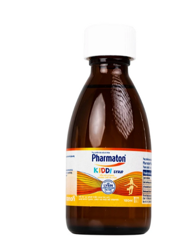 Siro Pharmaton Kiddi Syrup 100ml Sanofi bổ sung Lysin, calci và một số vitamin