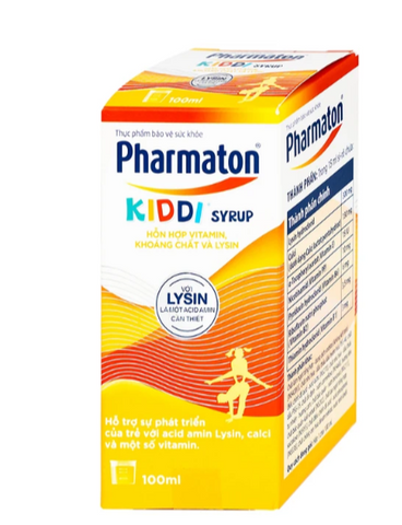 Siro Pharmaton Kiddi Syrup 100ml Sanofi bổ sung Lysin, calci và một số vitamin