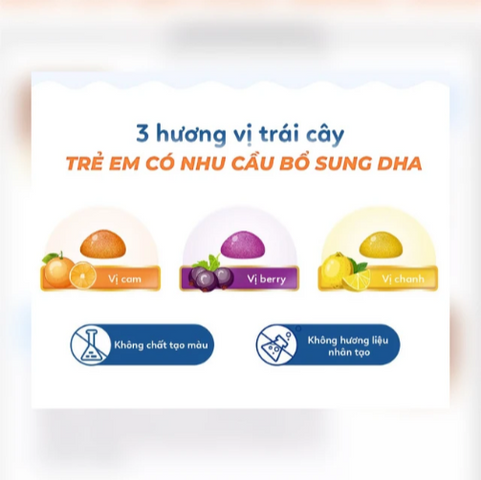 Viên nhai hỗ trợ bổ não Kids Smart Vita Gummies Omega-3 DHA Fish Oil Nature's Way (60 viên)