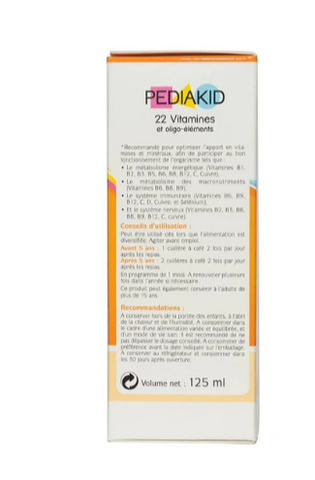 Siro giúp bổ sung vitamin và khoáng chất Pediakid 22 Vitamines (125ml)