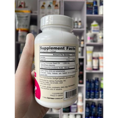 [MỸ] Viên Evening Primrose 1300 mg ( Dầu hoa anh thảo ) 60 viên Jarrow Formulas®