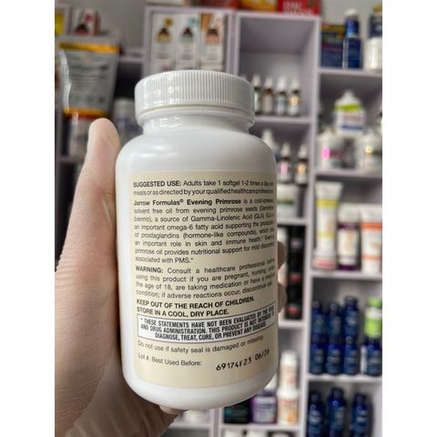 [MỸ] Viên Evening Primrose 1300 mg ( Dầu hoa anh thảo ) 60 viên Jarrow Formulas®