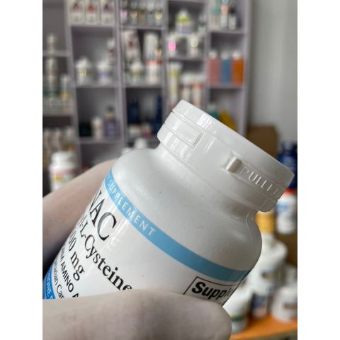 [MỸ] Viên N-Acetyl-L- Cysteine (NAC) 600mg Natural factors 60 viên chống oxy hoá tăng cường bộ não tạo ra Glutathione